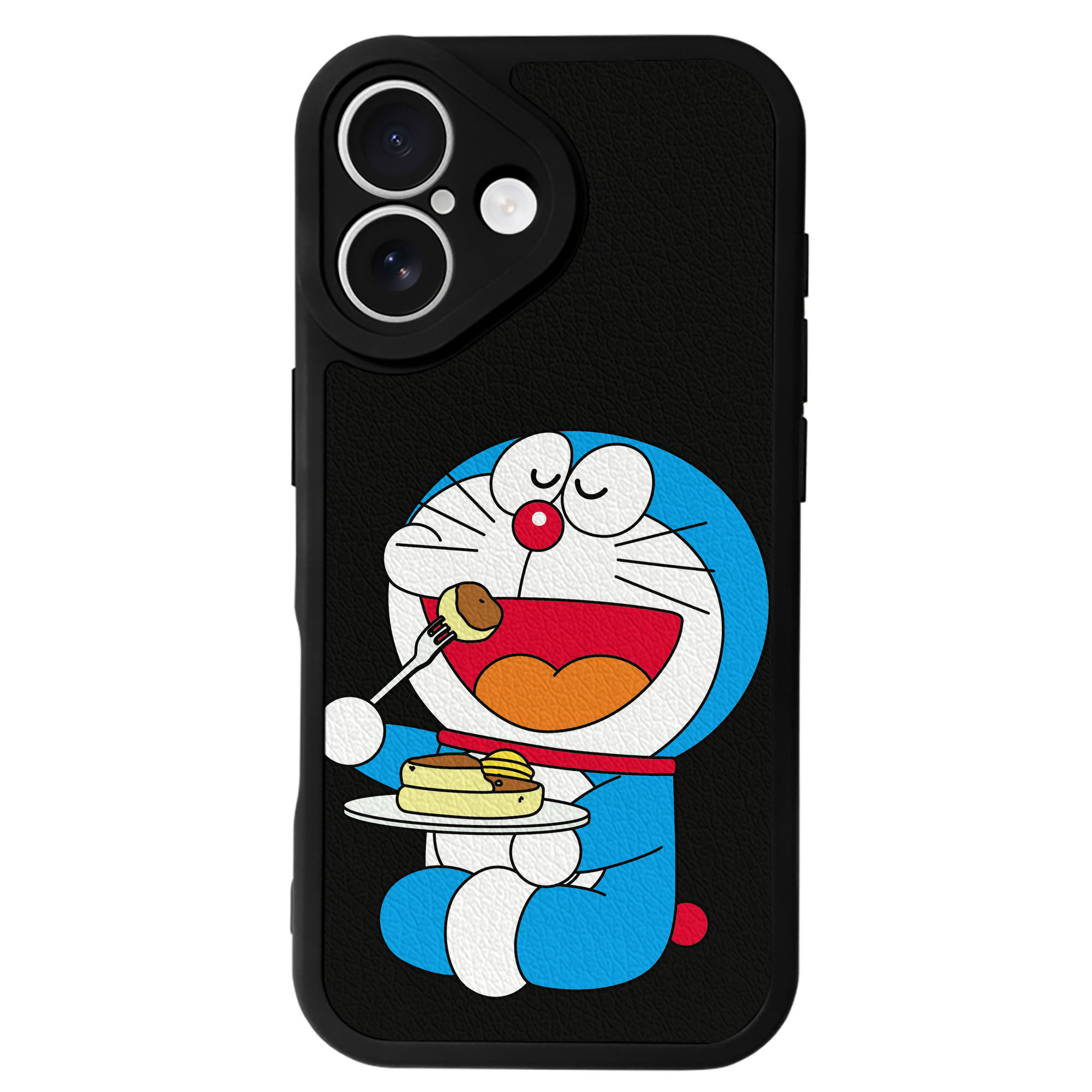 （画像用） ドラえもん Doraemon 【iPhone 16シリーズ対応】シリコンスマホケース（レザー調） 材質：シリコン